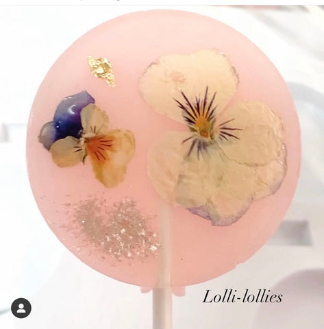 Pansy Flower Lollipops - Flowers Lollipops - Pansy Flower - Flower Favor - Pansy Flower Favor - Spring Favor - Lollilollies - Set 6