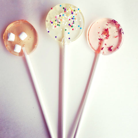 Gourmet lollipops different flavors -Set of 18