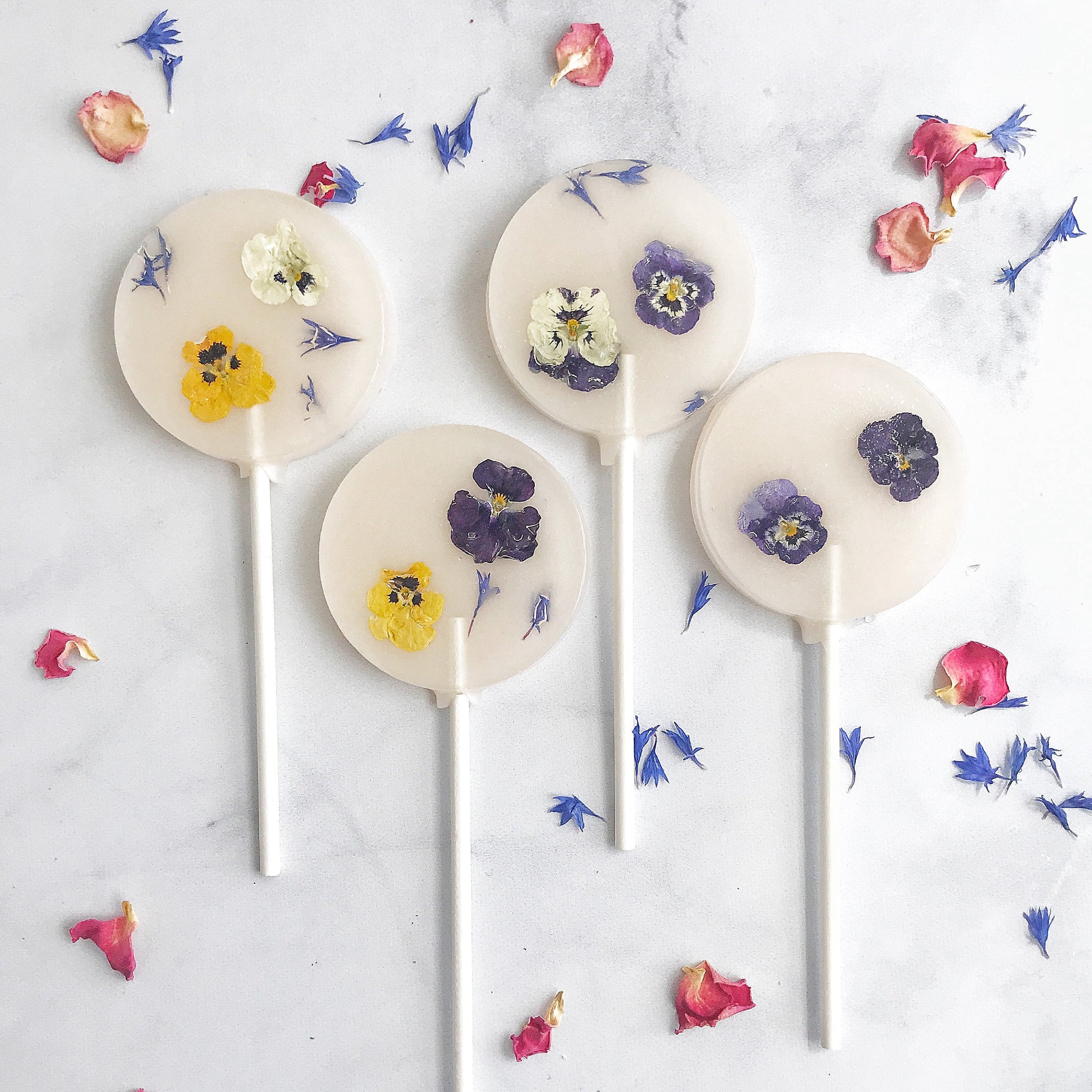 Flower Lollipop  -Spring Flower Lollipop - Flower lollipop gift - Mother's day lollipop gift - Mother's day flowers