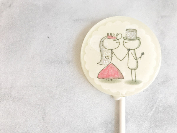 Lollipop Wedding Favor - Wedding Favor Lollipop - Bride and Groom - Unique Wedding Favor for guests - Couple Wedding Shower - Set of 24