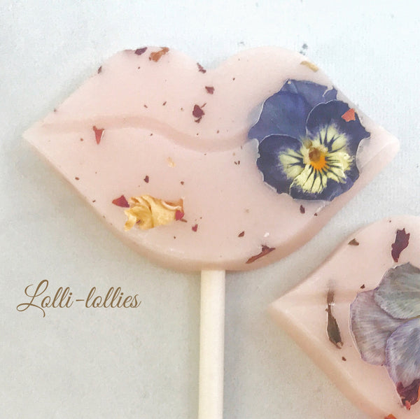 Lips Flower Lollipops - Set of 6