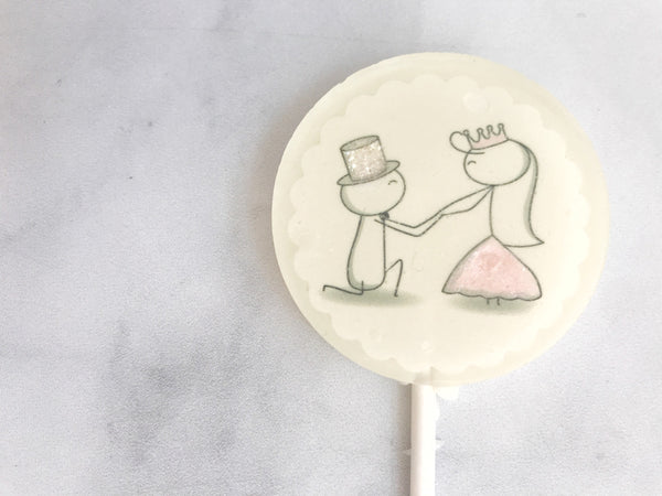 Lollipop Wedding Favor - Wedding Favor Lollipop - Bride and Groom - Unique Wedding Favor for guests - Couple Wedding Shower - Set of 24