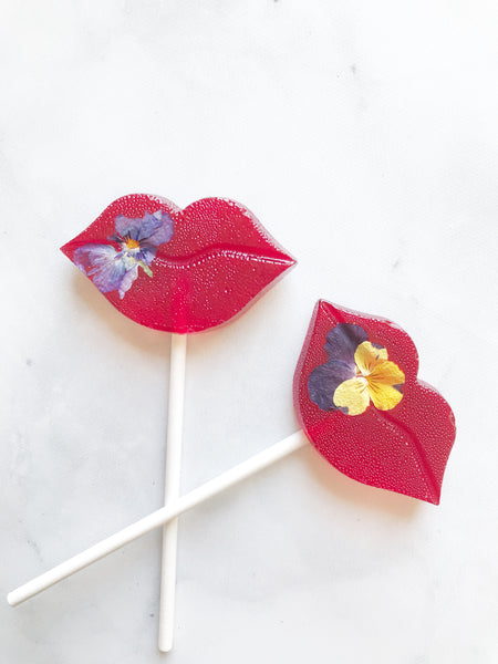 Red Lips Lollipops - Valentine Day Lollipop - Set of 6