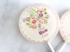 Mothers Day gift - Flowers Lollipops - Mothers day Lollipop - Gift for Mothers Day - Mothers Day Sweets - Spring Wedding Favor - Set of six