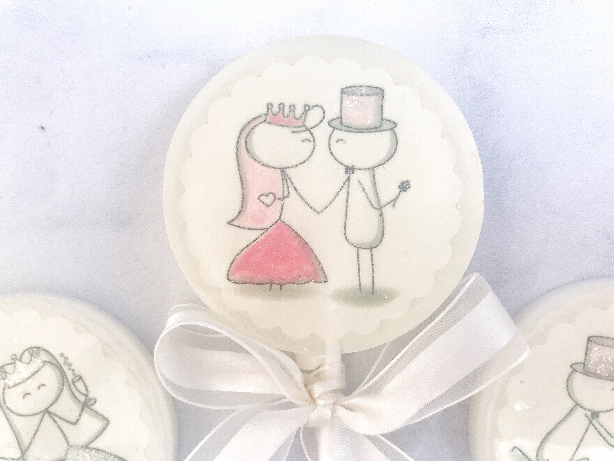 Lollipop Wedding Favor - Wedding Favor Lollipop - Bride and Groom - Unique Wedding Favor for guests - Couple Wedding Shower - Set of 24