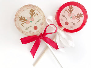 Deer Christmas Lollipop - Set of 6